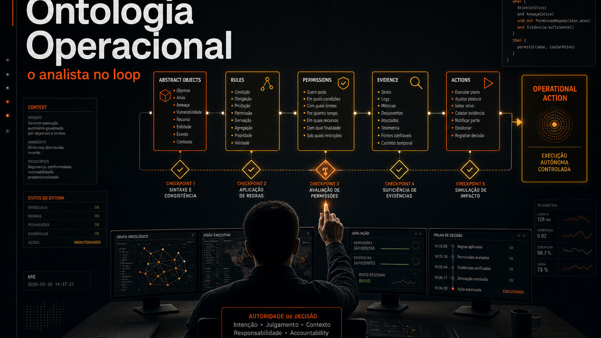 Ontologia Operacional: o Analista no Loop é o Que Sobra Quando a IA Executa Sozinha