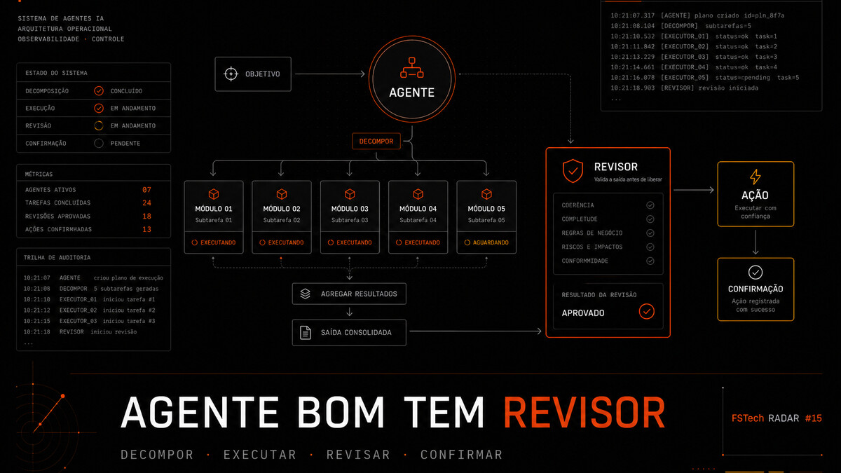 Radar #15, agente bom tem revisor