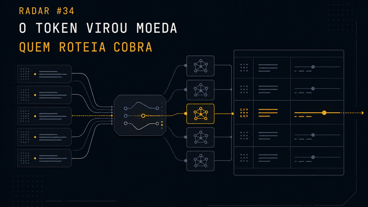 Radar FSTech #34, roteamento de tokens e faturamento no mesmo plano de controle